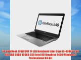 HP EliteBook E3W30UT 14 LED Notebook Intel Core i5-4300U 1.90 GHz 4GB DDR3 180GB SSD Intel