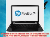 HP Pavilion 15-n066us AMD Quad-Core A10-5745M 6GB DDR3 15.6 HD LED 750GB HDD DVD Windows 8