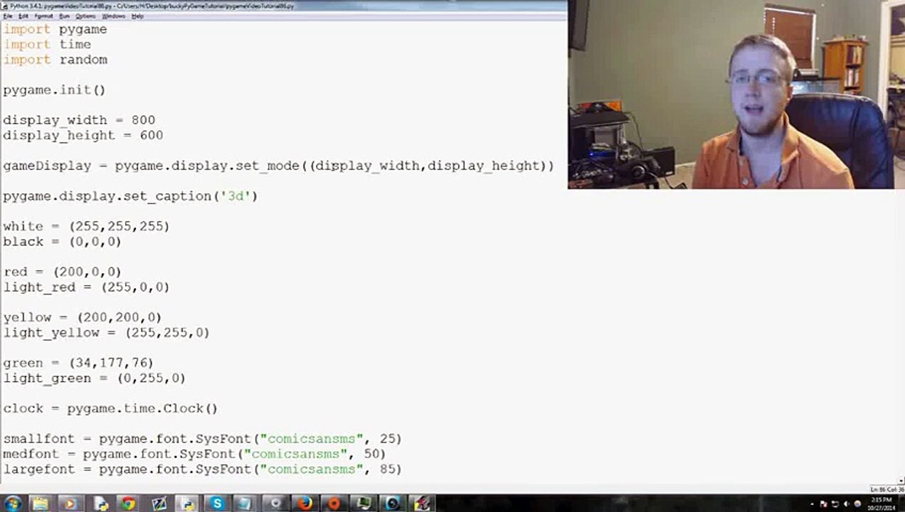---Pygame (Python Game Development) Tutorial - 87 - Pseudo 3D Zoom
