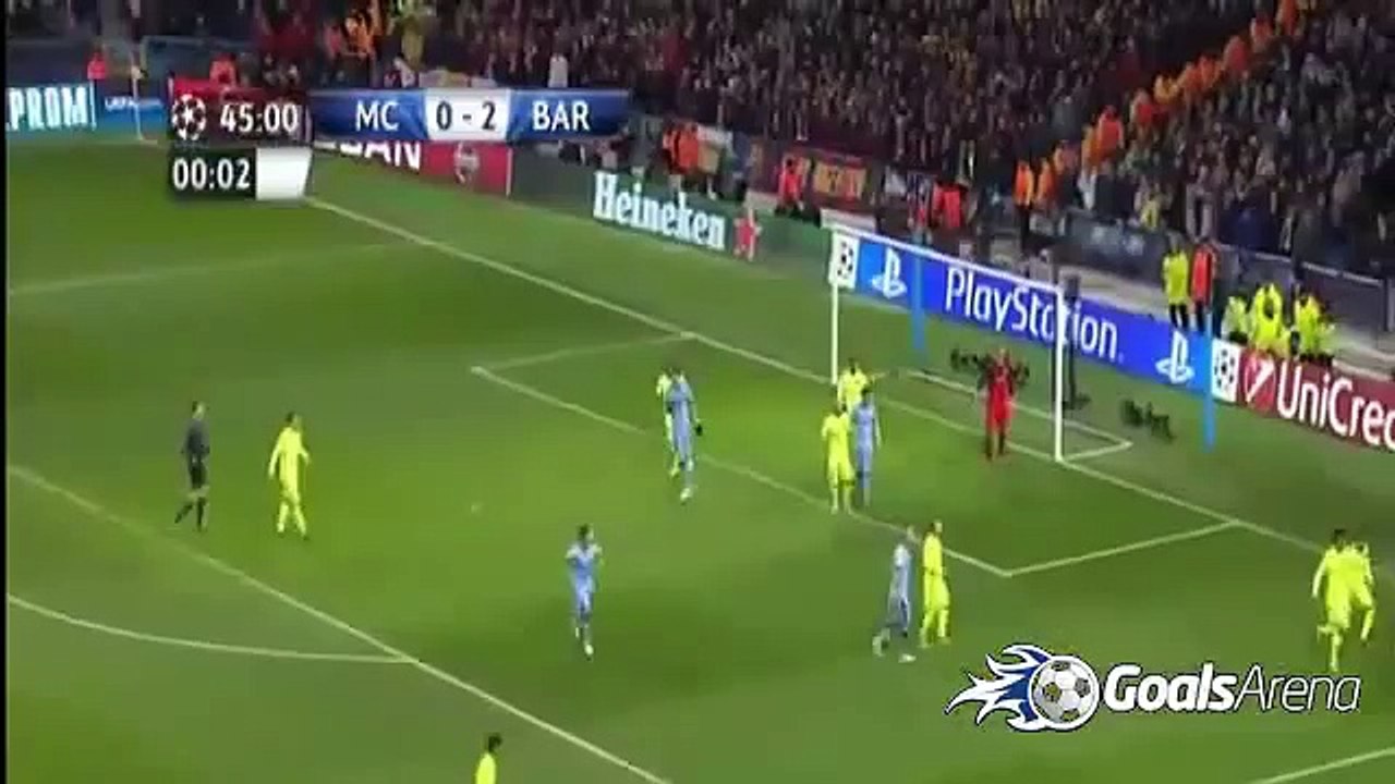 ملخص مباراة برشلونة ومانشستر سيتي 2-1 كامل تعليق حفيظ دراجي HD