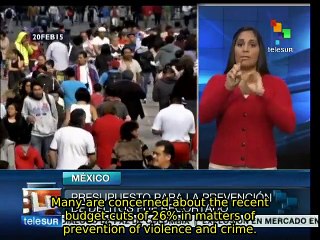 Mexico reduces public funds for crime and violence prevention