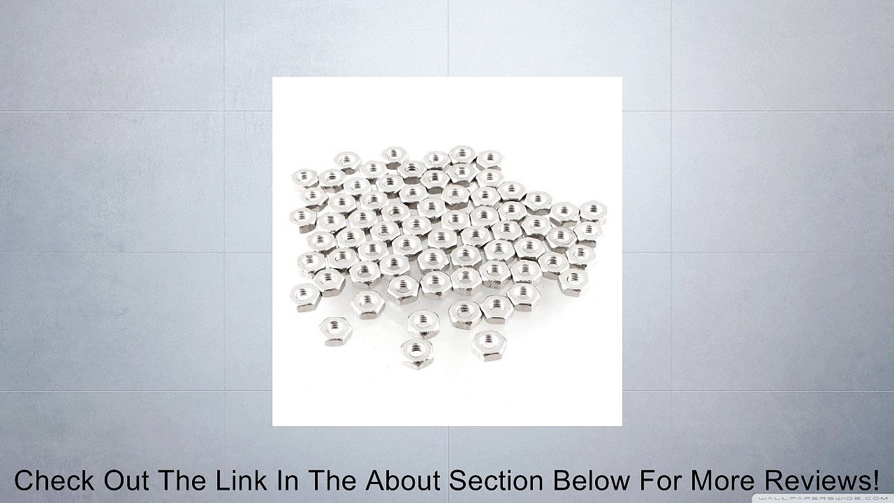70 Pcs Silver Tone Metal M2.5 Hex Screw Nut Fastener Tool Review