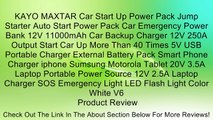 KAYO MAXTAR Car Start Up Power Pack Jump Starter Auto Start Power Pack Car Emergency Power Bank 12V 11000mAh Car Backup Charger 12V 250A Output Start Car Up More Than 40 Times 5V USB Portable Charger External Battery Pack Smart Phone Charger iphone Sumsun