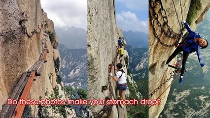 World's Most Dangerous Hiking Trail on Mount Huashan - YouTube