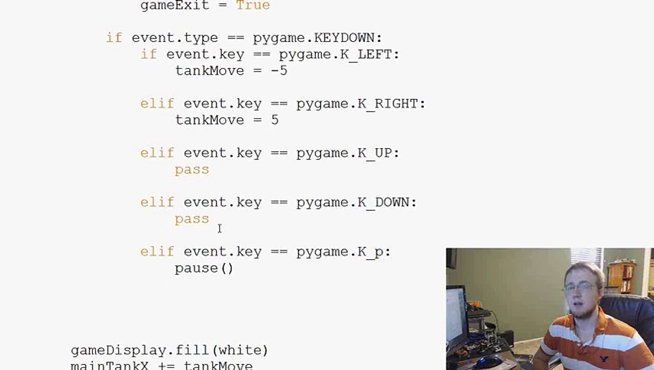 ---Pygame (Python Game Development) Tutorial - 57 - Moving Tank Part 2