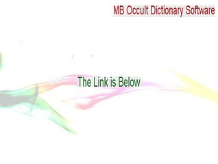 MB Occult Dictionary Software Full (Download Here)