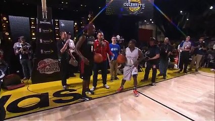 Usain Bolt and Kevin Hart race up _ down the court!