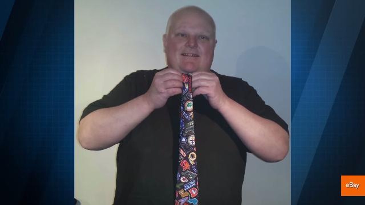 Rob Ford's Crack Tie is Selling for Big Bucks o...