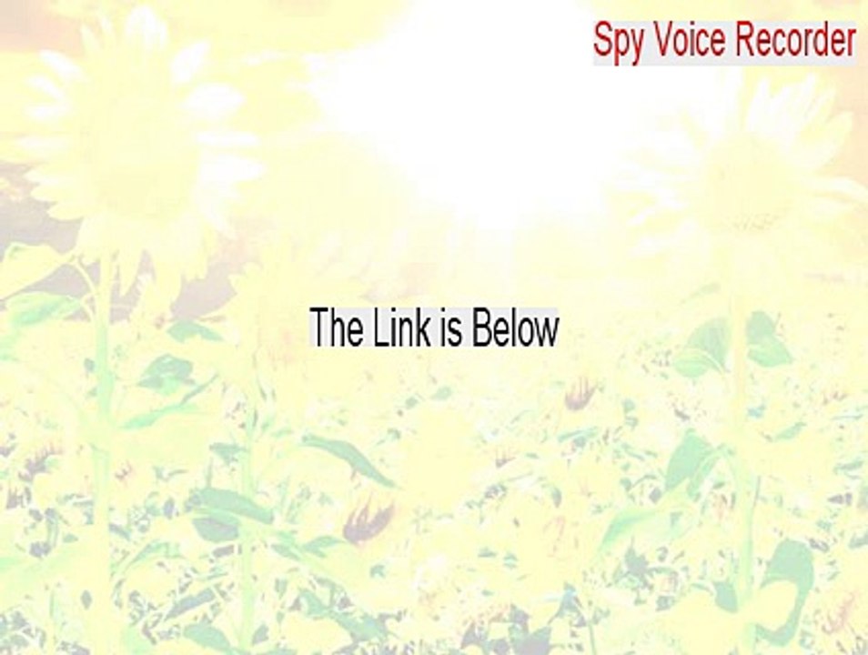 Spy Voice Recorder Full Download [spy voice recorder app 2015]