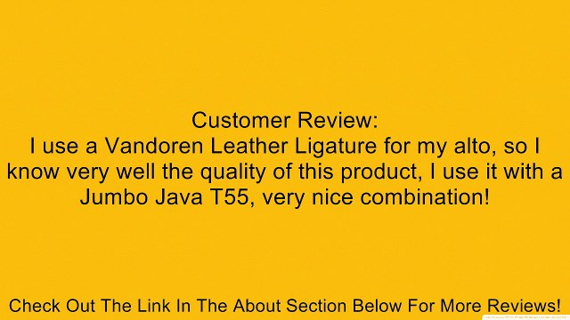 Vandoren LC24P Leather Ligature and Plastic Cap for Bass Clarinet with 3 Interchangeable Pressure Plates Review