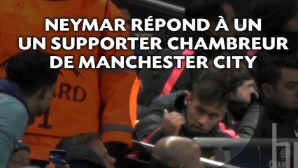 Neymar se chauffe avec un supporter chambreur de City