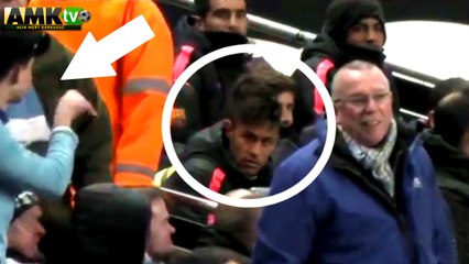 Neymar taraftarla kapıştı
