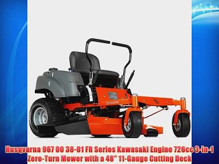 Husqvarna 967 00 38-01 FR Series Kawasaki Engine 726cc 3-in-1 Zero-Turn Mower with a 48 11-Gauge