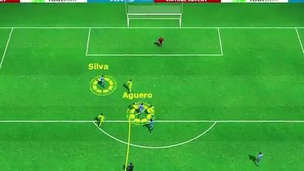 Gol: Sergio Agüero (Manchester City 1 - 2 Barcelona)