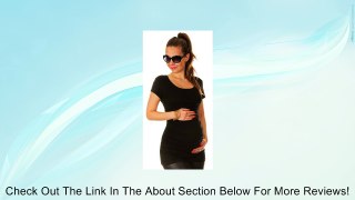 Happy Mama Pregnancy Maternity Short Sleeves Ruched Sides Jersey Top T-Shirt 093 Review