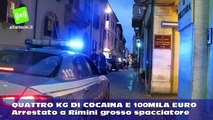 Quattro kg di cocaina e 100mila euro in contanti: arrestato a Rimini grosso spacciatore