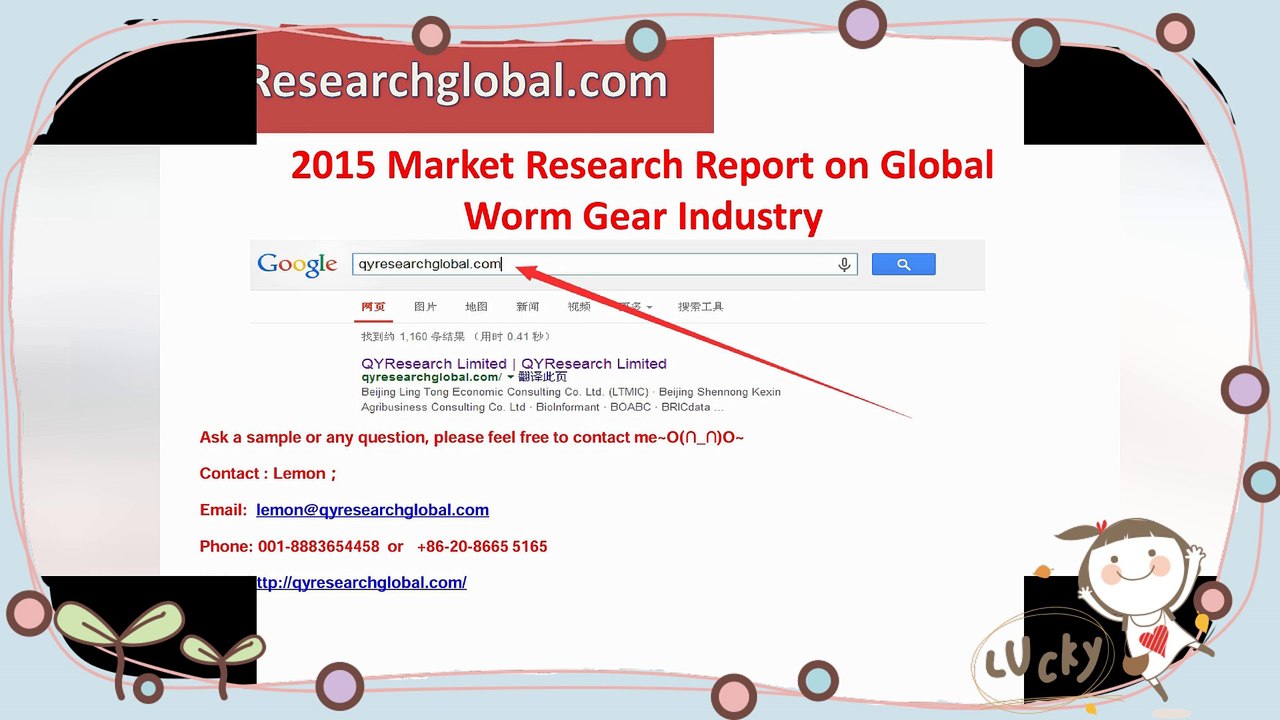 2015 Deep Research Report on Global Worm Gear Industry
