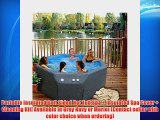 Portable Soft Sided Insulated Hot Tub Therapy Spa. Includes Locking Cover and Care Kit. Features