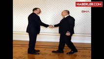 Azerbaycan Cumhurbaşkanı Aliyev, Dışişleri Bakanı Mevlüt Çavuşoğlu'nu Kabul Etti