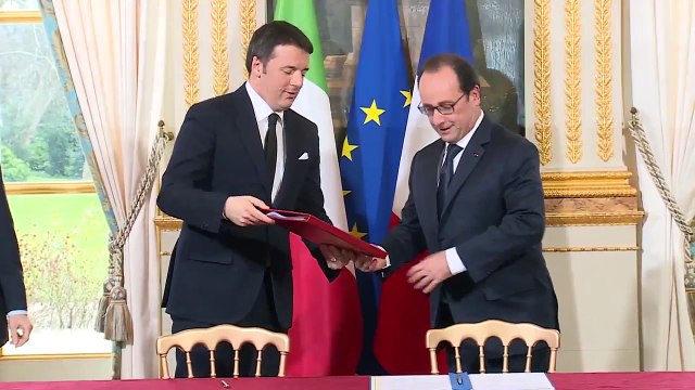 Parigi - Vertice italo-francese, Firma Accordi (24.02.15)