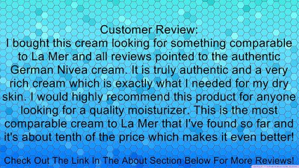 Genuine German Nivea Creme Cream - 8.45 oz. / 250ml metal tin - Made in Germany Review