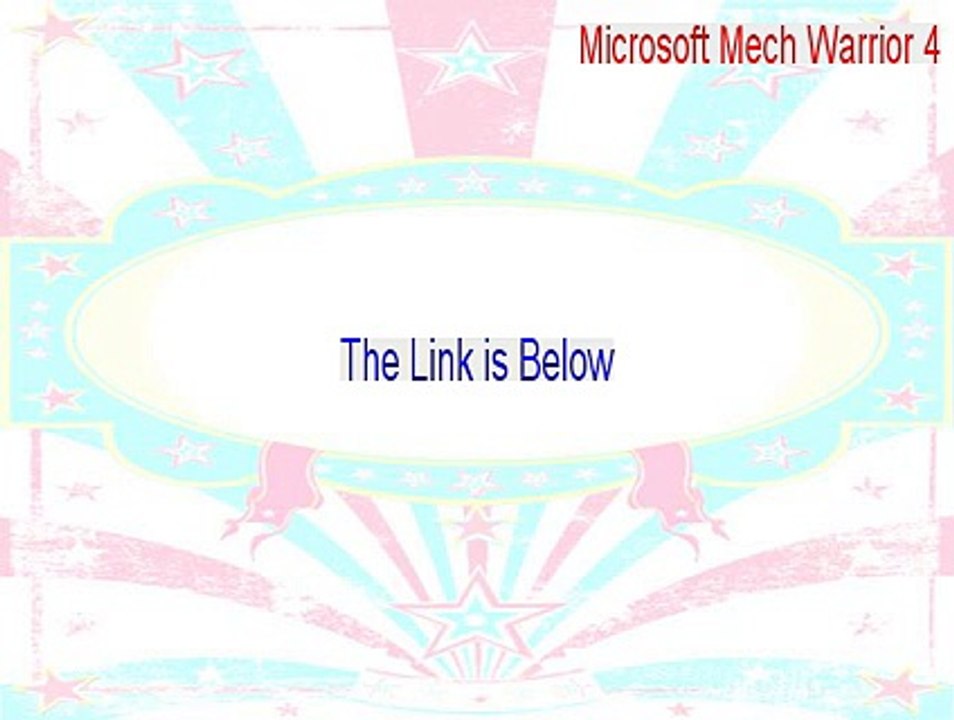 Microsoft Mech Warrior 4 Key Gen (Instant Download 2015)