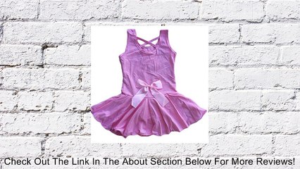 AvaCostume Girls Lovely Tank Leotard Dress, 5, Pink Review