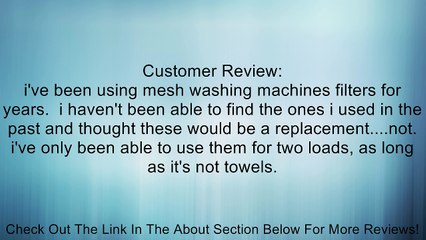 LDR 504 3110 Nylon Lint Trap 2 Per Bag Review