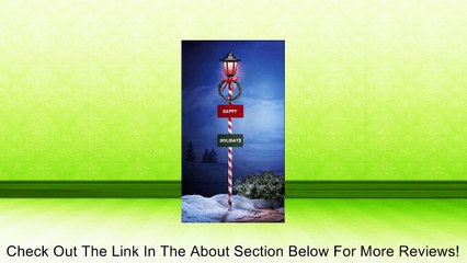 Happy Holidays Solar Lamp Post Outdoor Decoration - 55"H Review