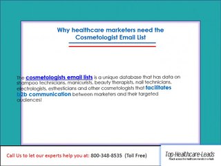 Verified Data with Cosmetologist Mailing List