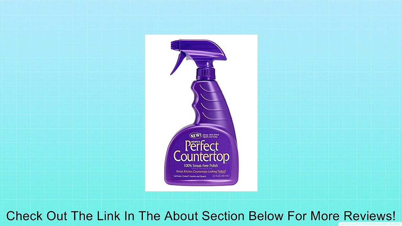 Hope's Perfect Countertop Polish, 22Ounce Review video Dailymotion