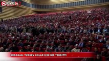 Erdoğan: TÜRGEV onlar için bir tehditti