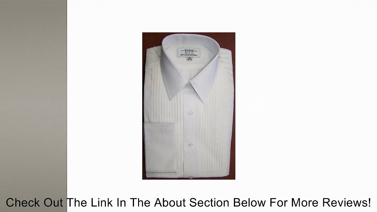 Devin Michaels White Tuxedo Shirt with Point Collar, French Cuff, with Pleats (16" Neck 32/33" Sleeve) Review