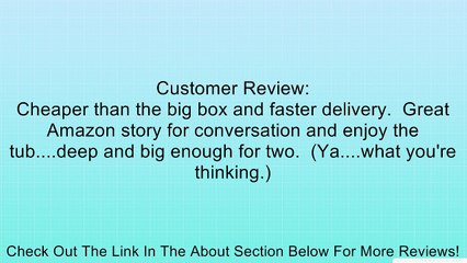 American Standard 2903.002.020 Savona Bathtub with Molded-In Backrest, White Review