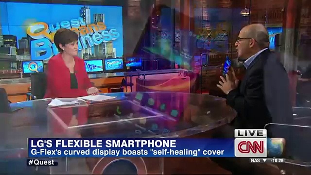 LGS Flexible Smartphone - G-Flexs curved display boasts self-healing cover