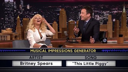 Christina Aguilera imite Britney Spears