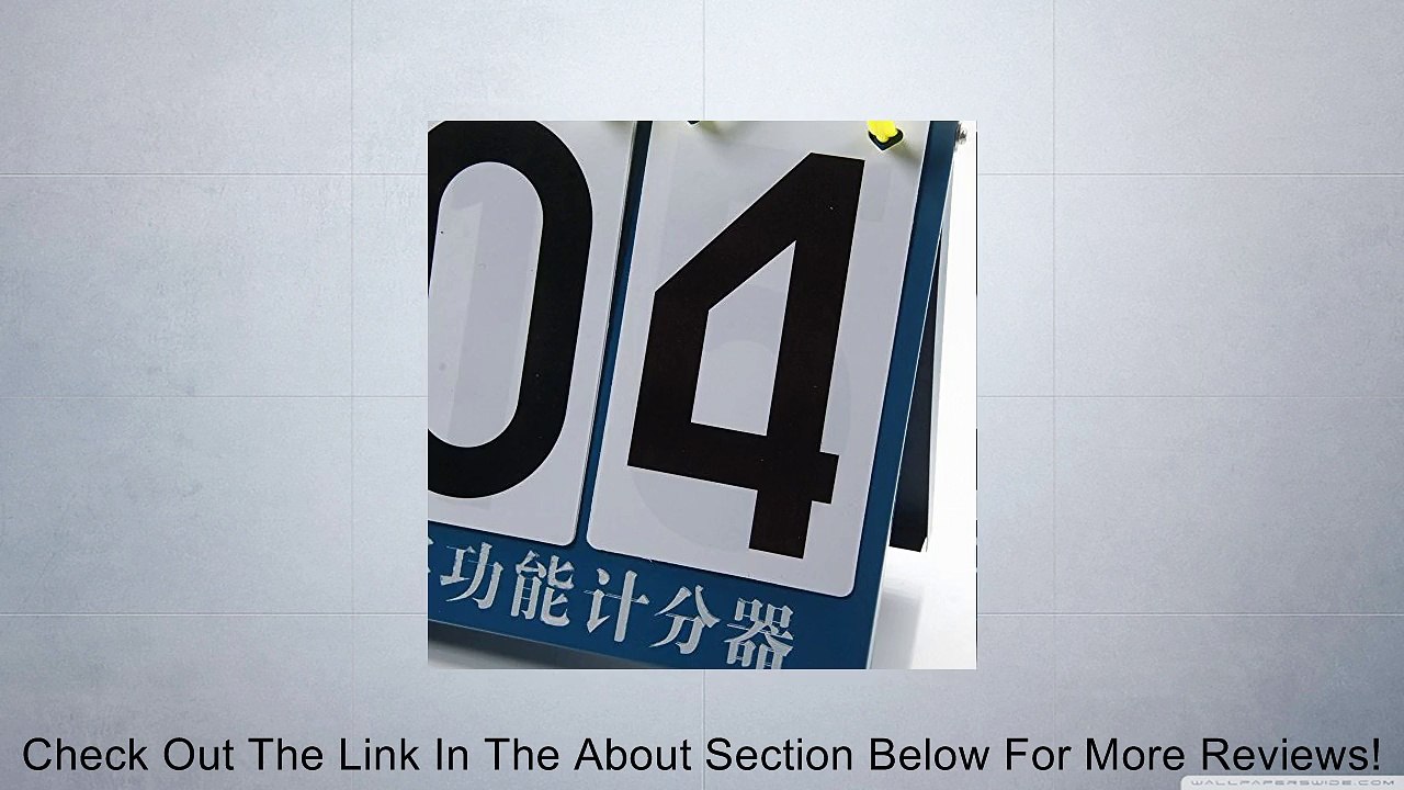 Suspended Desk Type Tabletop Football 4 Digit Flip Scoreboard Score Board Blue & Yellow Review