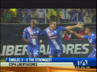 Emelec derrotó 3-0 a The Strongest