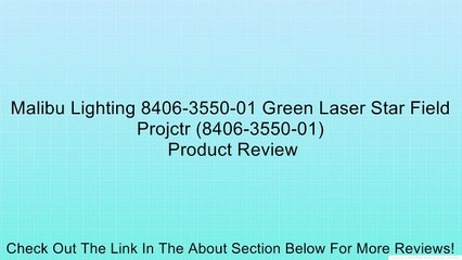 Malibu Lighting 8406-3550-01 Green Laser Star Field Projctr (8406-3550-01) Review