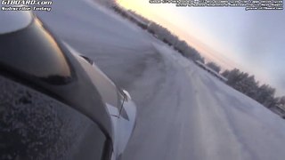 Nissan GT-R on snow drifting with Samuel Hübinette with Ice Ricer in Jokkmokk, Sweden