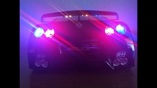 Unbelievable Nissan GT-R Tuning RC Tamiya Drift Police Car Led  (Full HD)