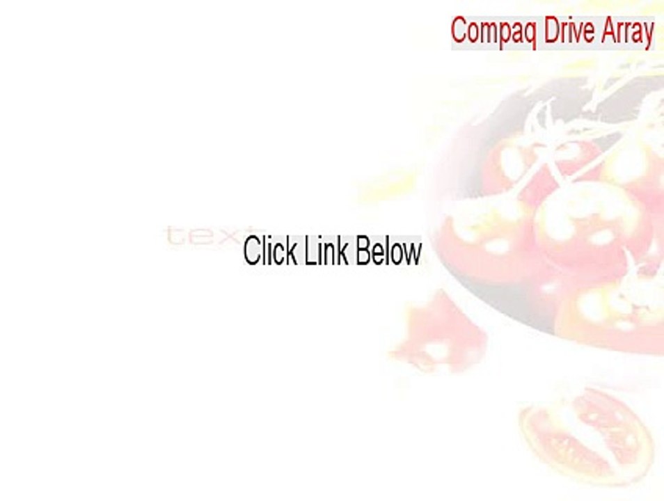 Compaq Drive Array Cracked [compaq scsi drive array 2015]