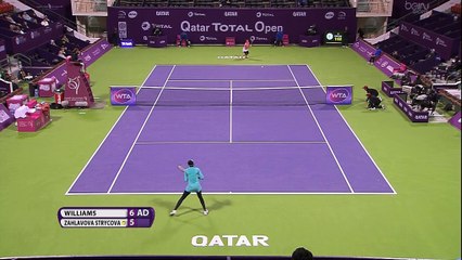 Doha - V. Williams résiste à la tempête Strycova