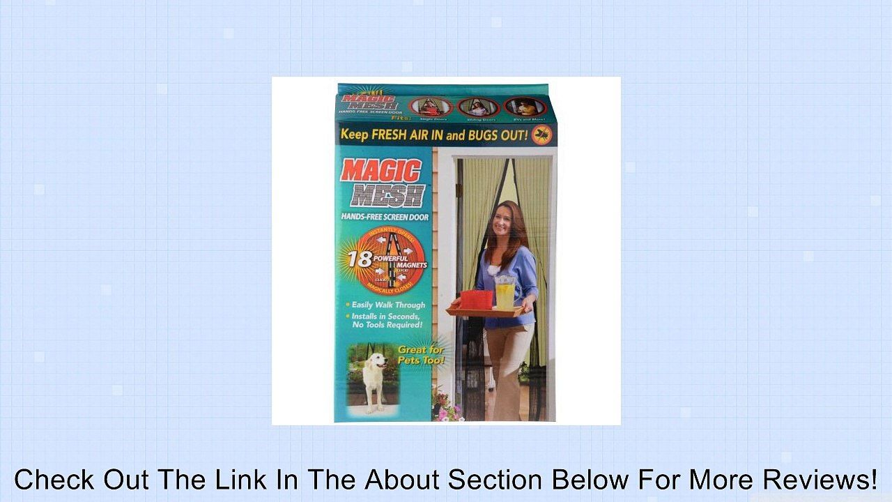 Magic Curtain Door Mesh Magnetic Fastening Hands Free Fly Bug Insect Screen Review
