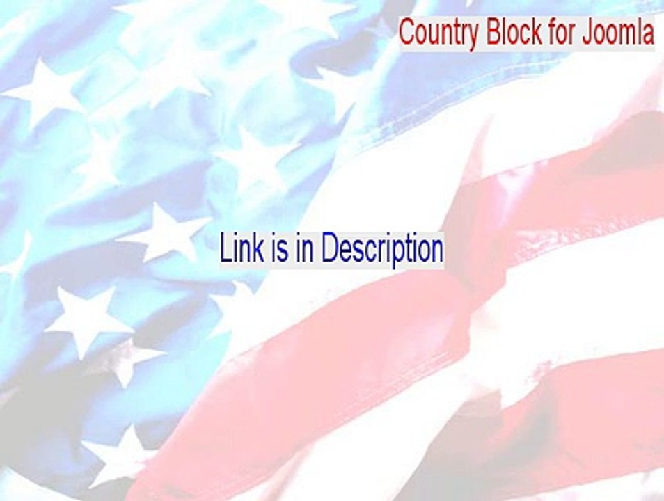 Country Block for Joomla Key Gen - country block joomla 1.5 (2015)