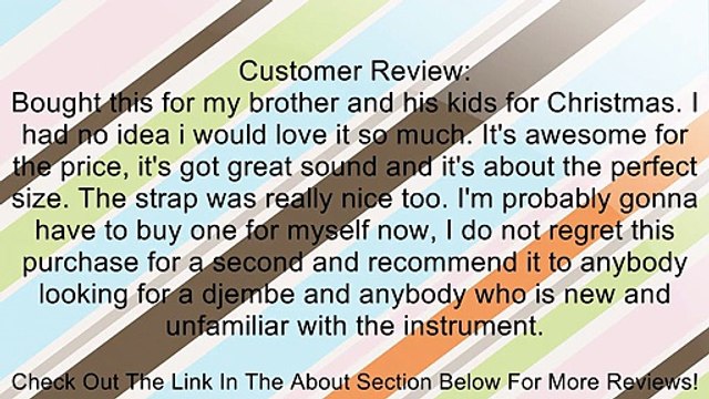 Meinl Percussion HDJ1-M Headliner Congo Series Wood Djembe, Medium: 10 Diameter Review