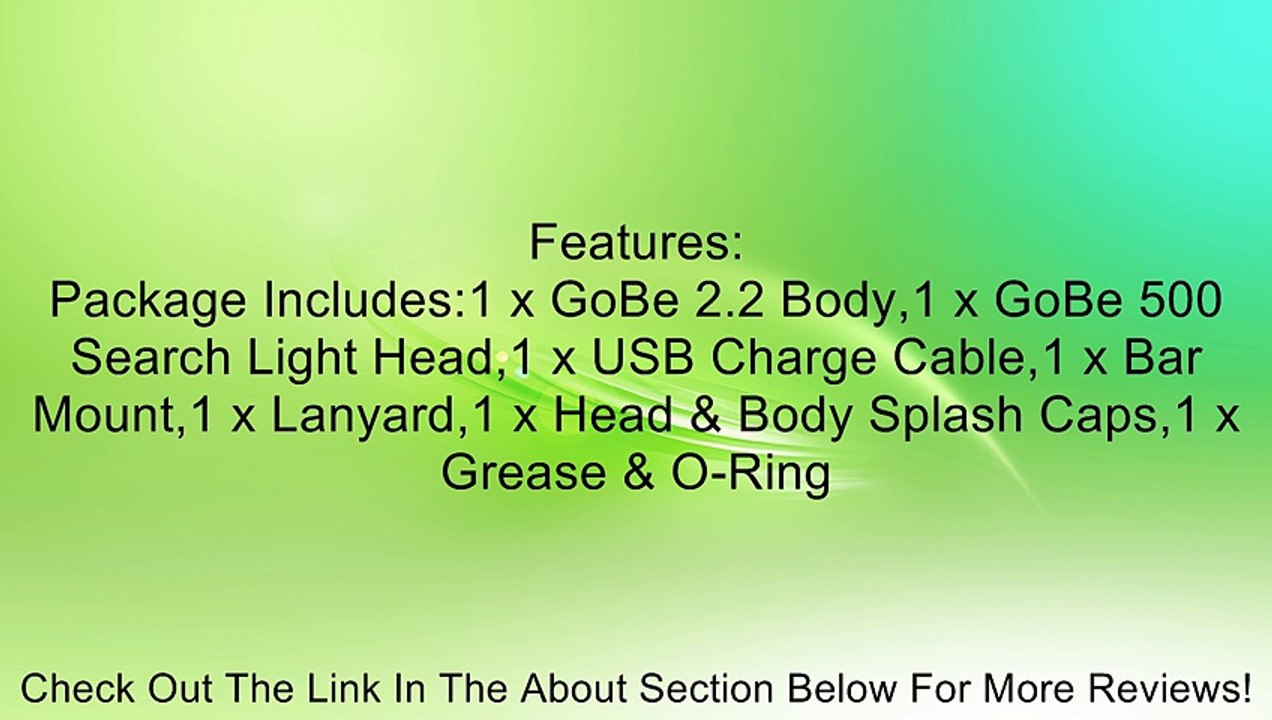 Light and Motion GoBe 500 Search- 856-0516 (500 Lumens) Underwater Dive Light Review
