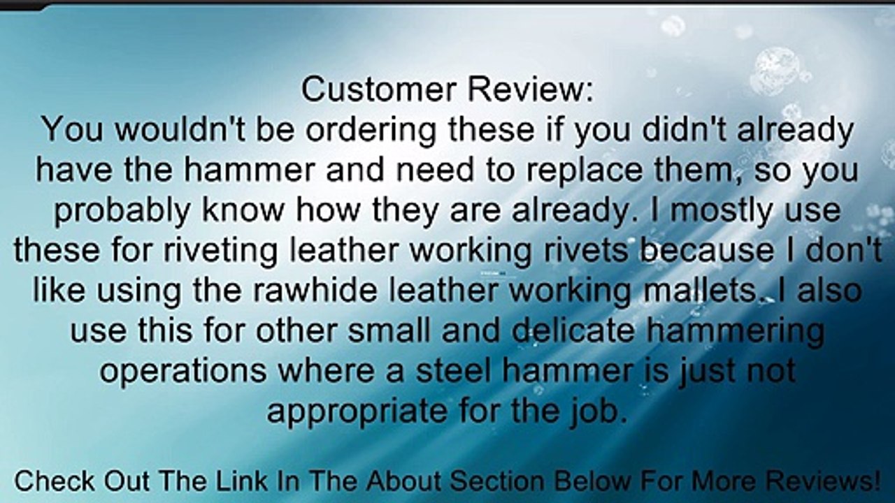 1.2" Diameter Hammer Replacement Rubber Plastic Striking Head Tips Set Review