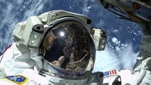 Astronauts Make Spacewalk To Update ISS, Take Selfies