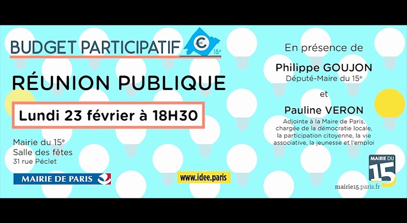 Réunion Budget Participatif du 23 Février 2015